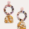 Jewelry * | Neely Phelan Geo Shaped Mixed Marble Drops Multi