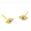 Jewelry * | Tai Cz Mini Blue Evil Eye Studs