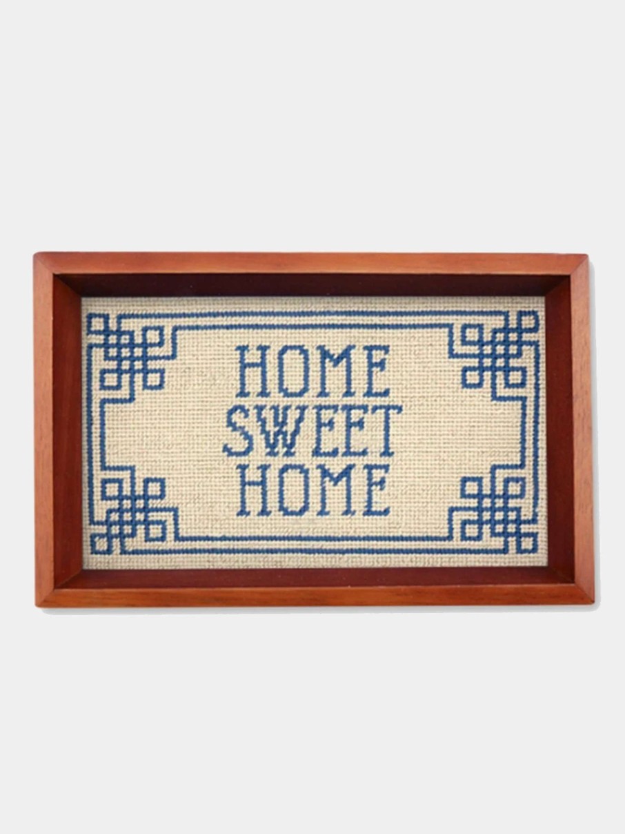 Decor * | Smathers & Branson Home Sweet Home Needlepoint Valet Tray N/A