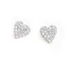 Jewelry * | Tai Cz Heart Studs Silver