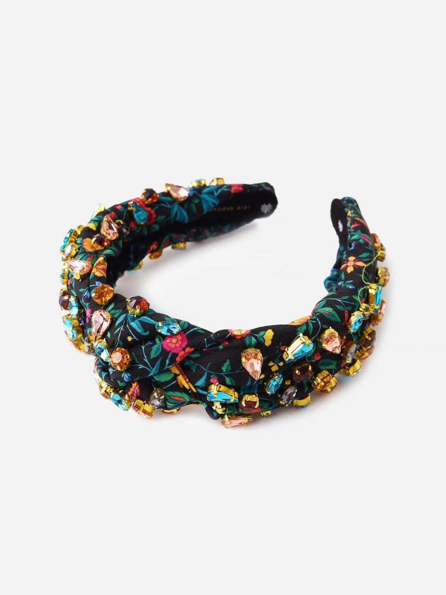 Jewelry * | Lele Sadoughi Women'S Liberty Of London Tapestry Candy Jeweled Knotted Headband Tapestry 999