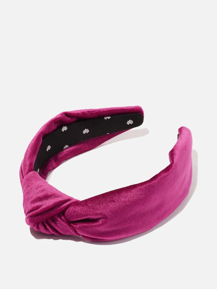 Jewelry * | Lele Sadoughi Women'S Velvet Knotted Headband Prickly Pear