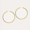 Jewelry * | Joy Dravecky Sparkle Hoop Earring Gold