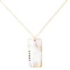 Jewelry * | Annie O`Grady Designs Rectangle With Turquoise And Tourmaline Necklace Horn