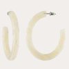 Jewelry * | Machete Form Hoop Earrings In Opal