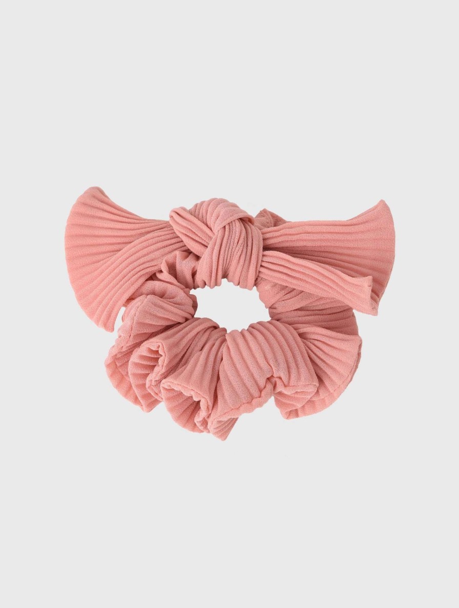 Jewelry * | Casa Clara Libby Chiffon Scrunchie Rose Chiffon