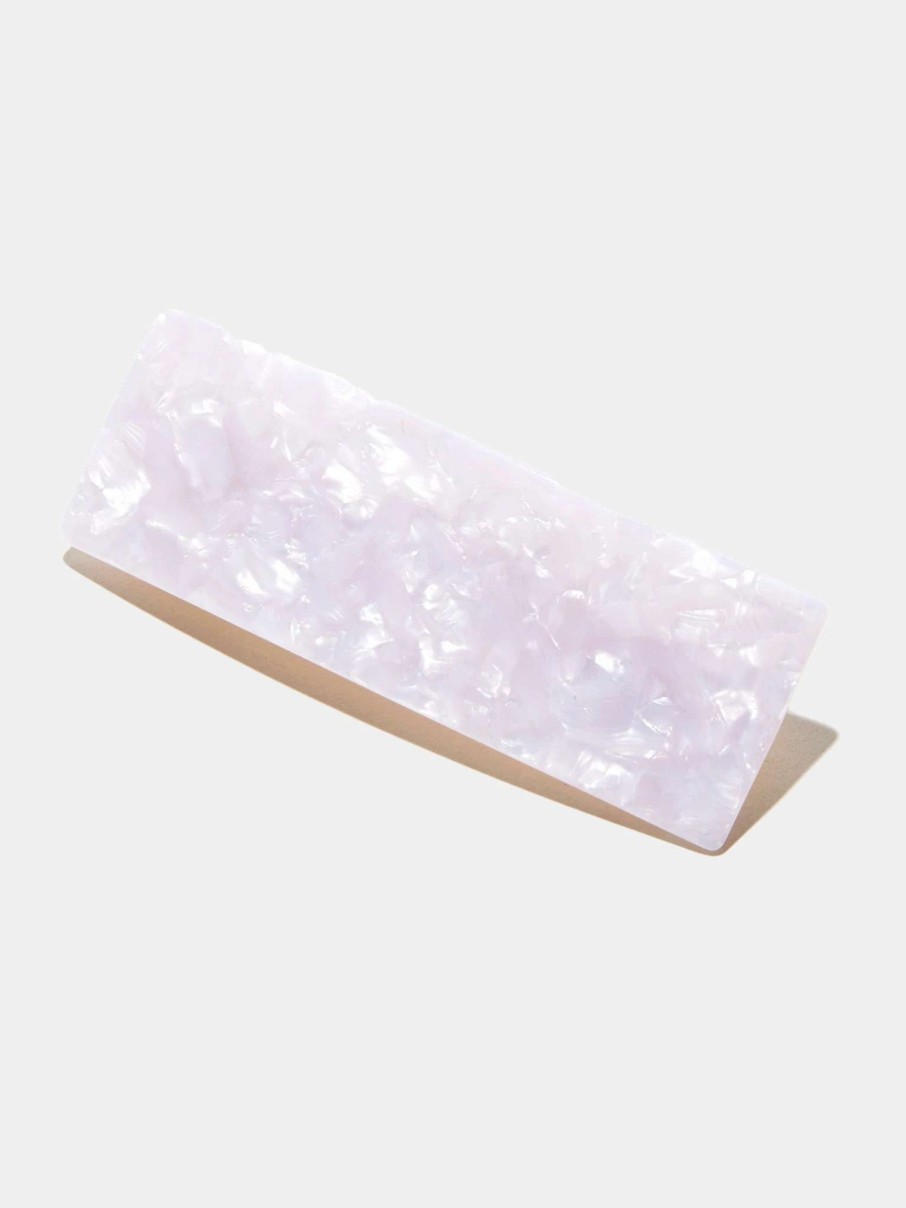 Jewelry * | Lele Sadoughi Block Barrette Mother Of Pearl