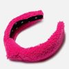 Jewelry * | Lele Sadoughi Faux Shearling Teddy Knotted Headband Pink Shearling