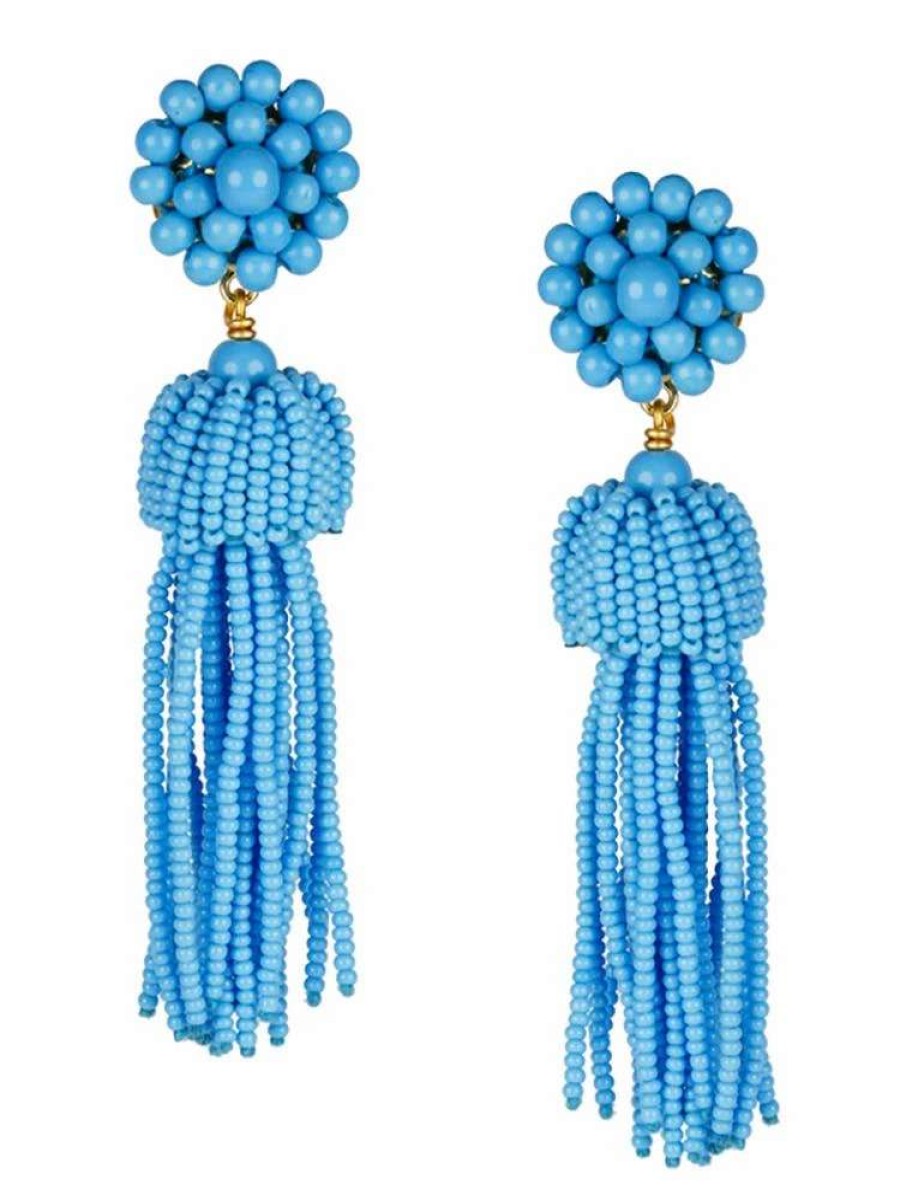 Jewelry * | Lisi Lerch Tassel Earring Turquoise