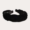 Jewelry * | Fame Velvet Headband Black