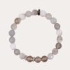 Jewelry * | Nicole Leigh Jewelry Kennedy Gunmetal Bracelet Banded Grey Banded Gray/Gray