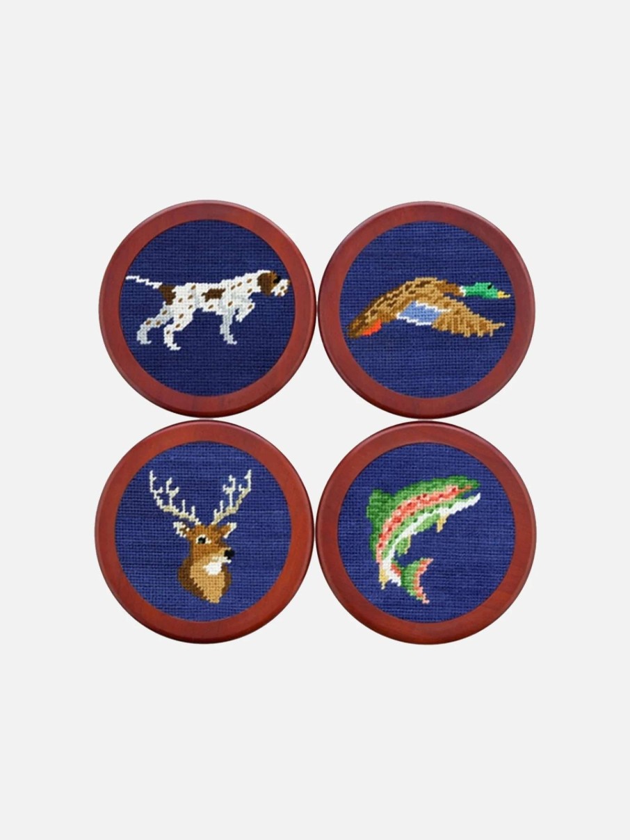 Decor * | Smathers & Branson Southern Sportsman Needlepoint Coaster Set N/A