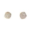 Jewelry * | Tai Clear Wavy Disc Earrings Rose Gold