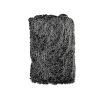 Decor * | Pandemonium Millinery Silver Tipped Fox In Black Faux Fur Blanket