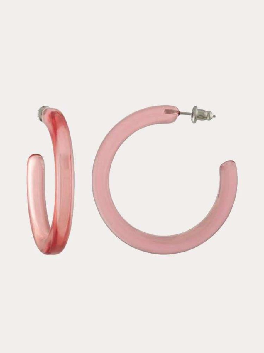 Jewelry * | Machete Midi Hoops In Peony