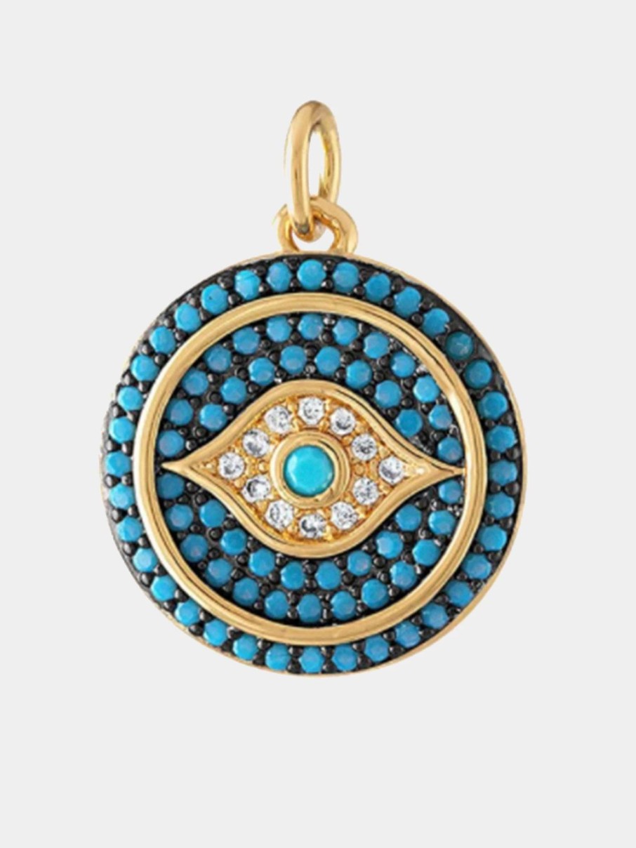 Jewelry * | Alexa Leigh Eyes On You Charm Turquoise