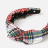 Jewelry * | Lele Sadoughi Women'S Plaid Knotted Headband Ivory Plaid