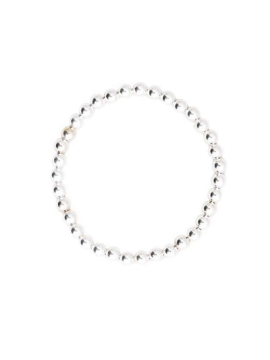 Jewelry * | Erica Kleiman Erika Kleiman Metallic Bracelet Silver