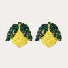 Jewelry * | Mignonne Gavigan Lemon Stud Earrings Yellow