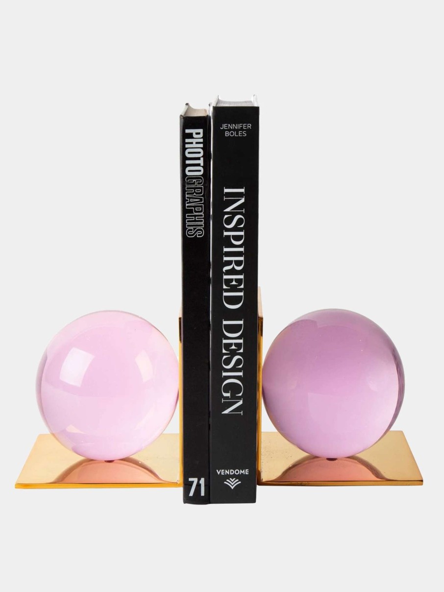 Decor * | Jonathan Adler Globo Bookend Set Pink