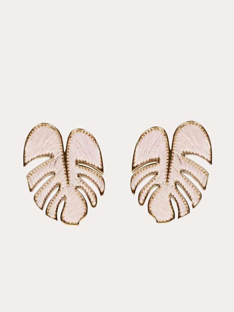 Jewelry * | Mignonne Gavigan Palmer Stud Earrings Blush