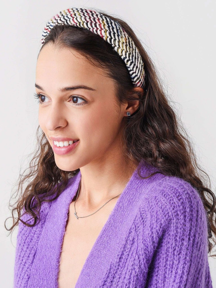 Jewelry * | Lele Sadoughi Women'S Sweater Alice Headband Black Sand