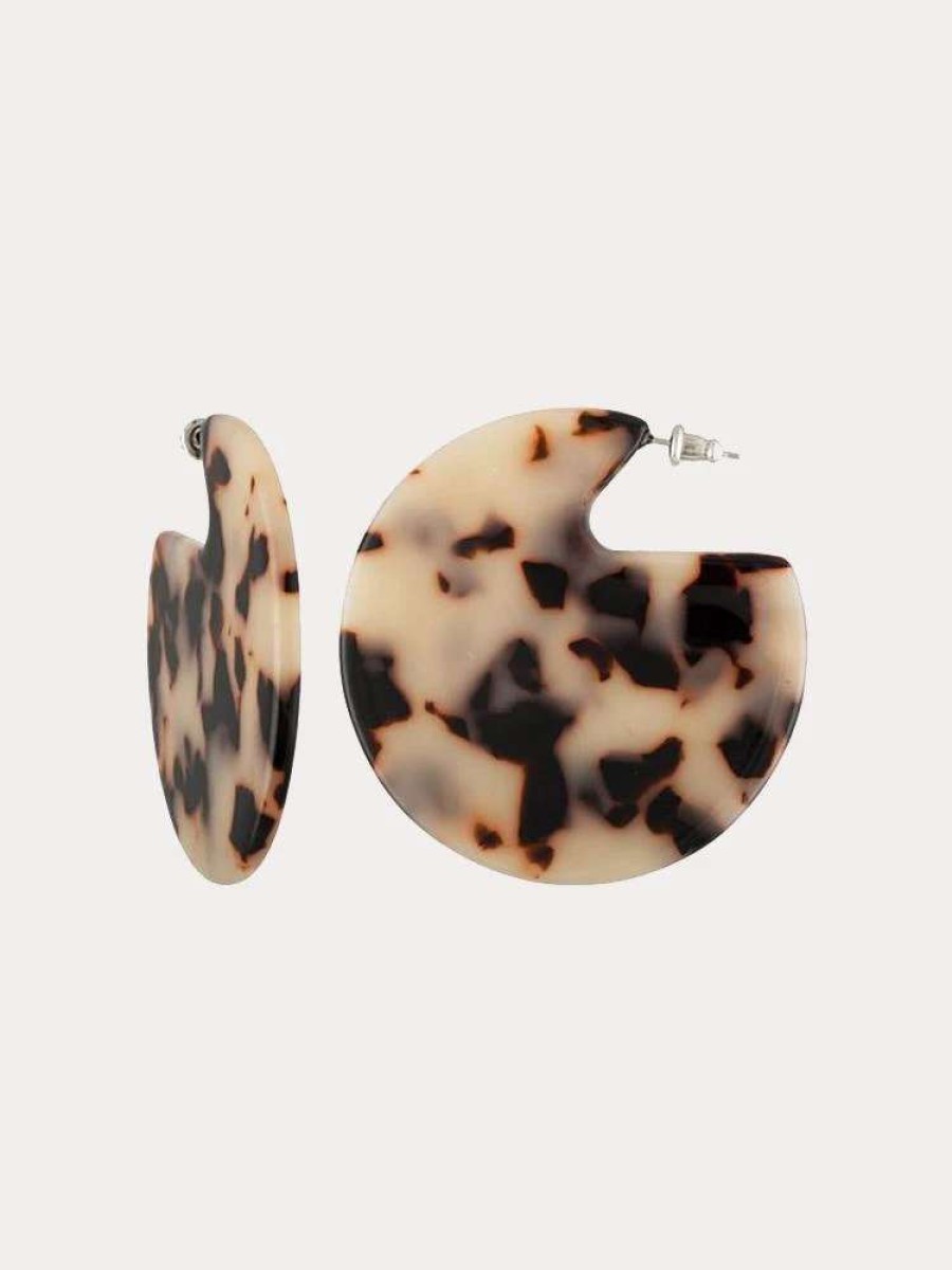 Jewelry * | Machete Clare Earrings In Ash Blonde Tortoise