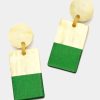 Jewelry * | Sunshine Tienda Metallic Cabana Earring Green