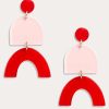 Jewelry * | Neely Phelan Maui Drop Earrings Red