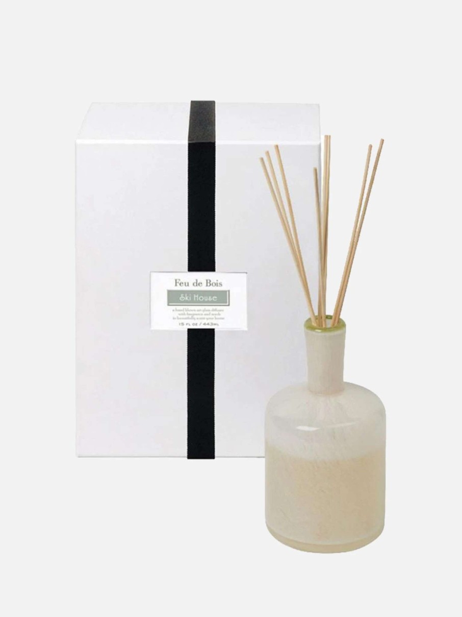 Candles * | Lafco Feu De Bois Ski House Diffuser Set Feudebois