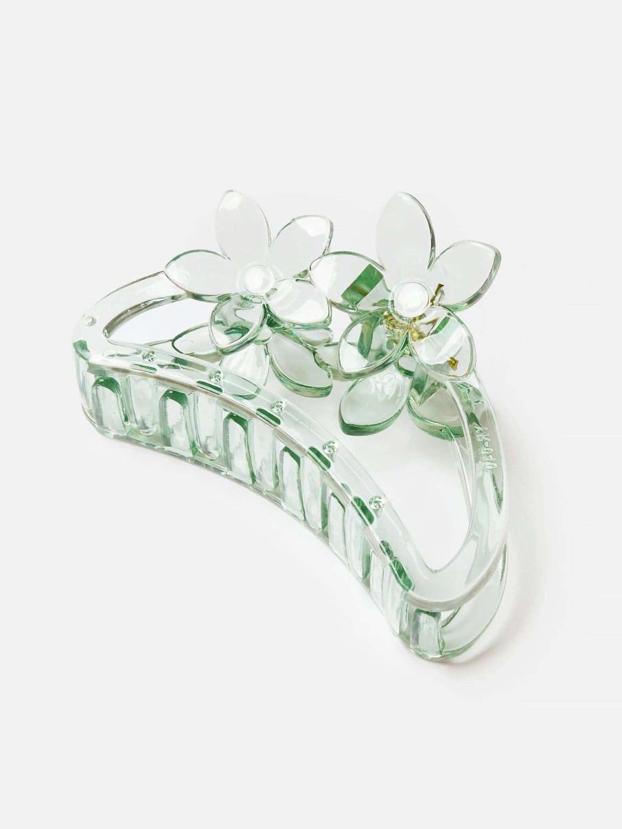 Hair Accessories * | Casa Clara Women'S Pebbles Hair Claw Clip Sage