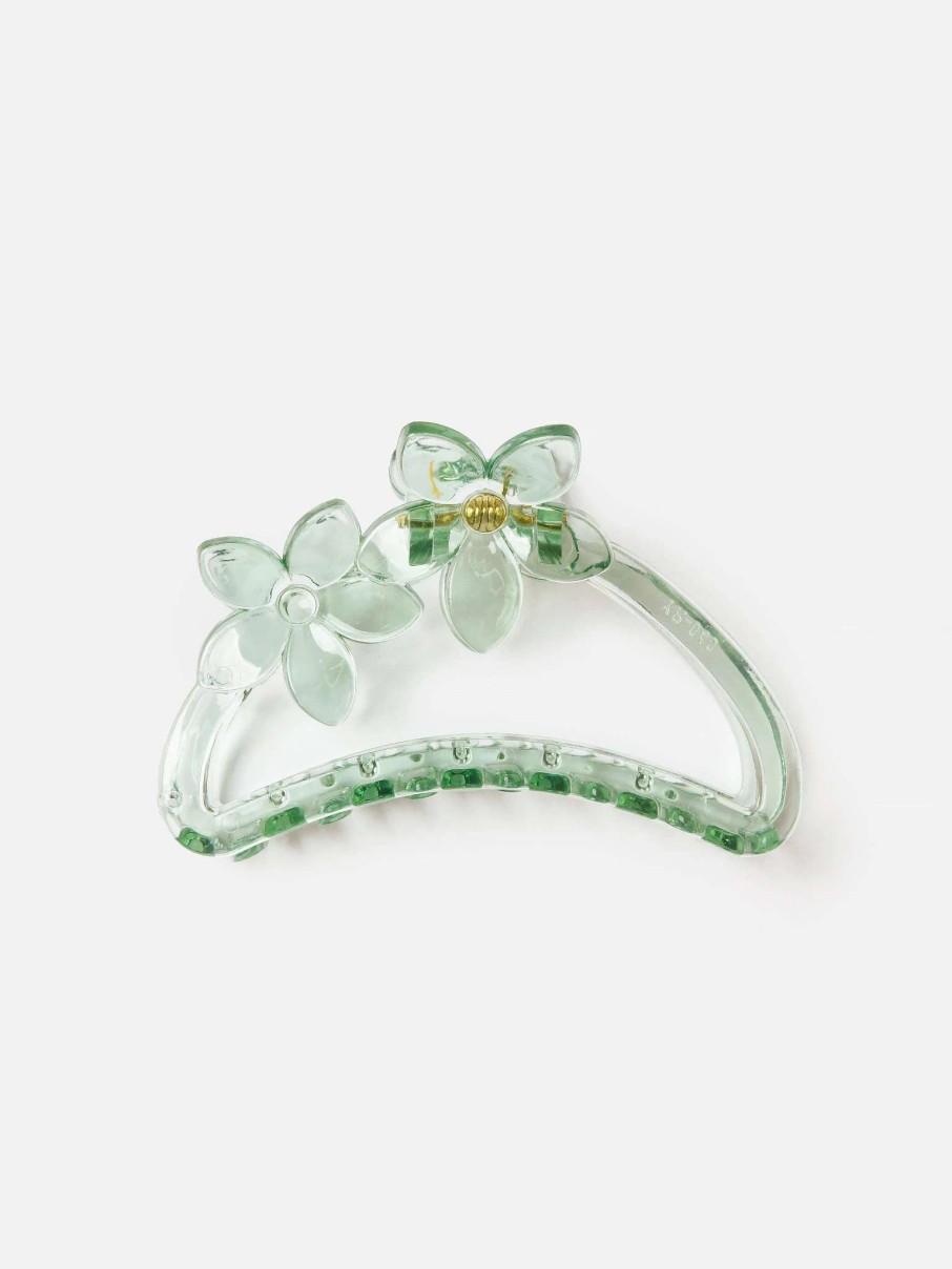 Hair Accessories * | Casa Clara Women'S Pebbles Hair Claw Clip Sage