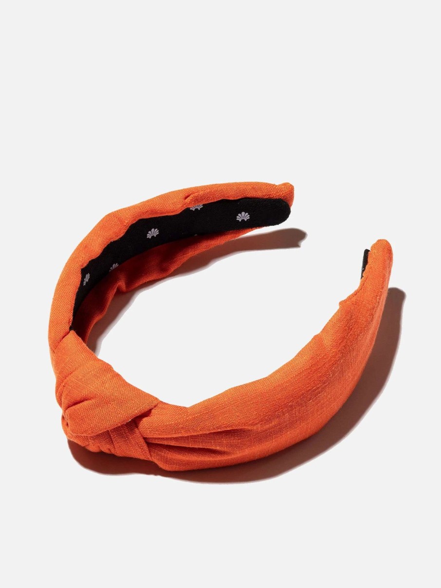 Jewelry * | Lele Sadoughi Women'S Linen Knotted Headband Orange