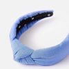 Jewelry * | Lele Sadoughi Oxford Cotton Knotted Headband Cloud Blue