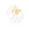 Jewelry * | Neely Phelan Lucite Butterfly Cuff Clear