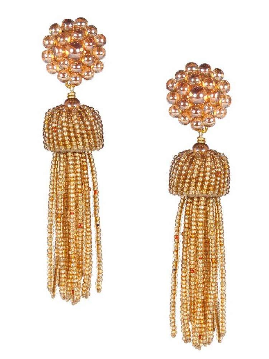 Jewelry * | Lisi Lerch Tassel Earring Champagne