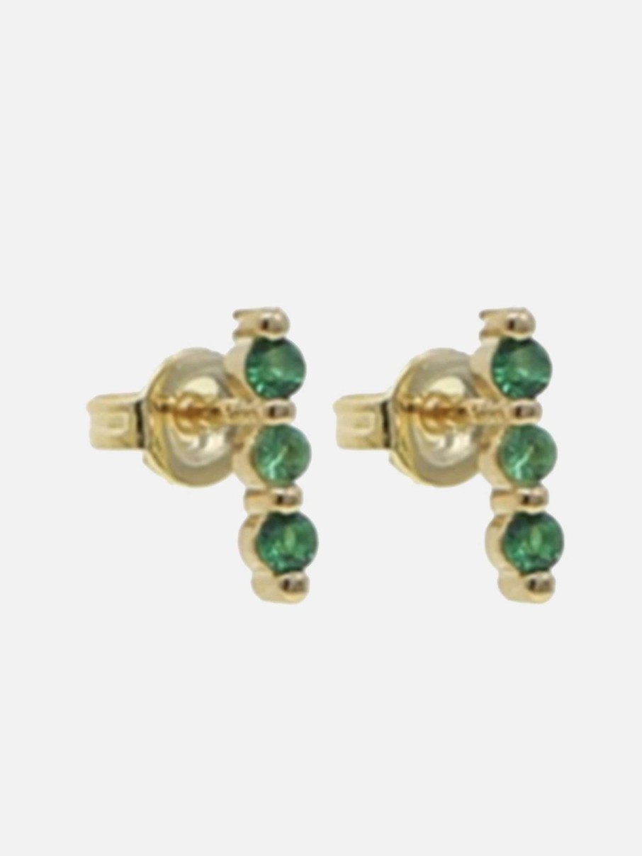 Jewelry * | Accessory Concierge Inset Bar Stud Earring