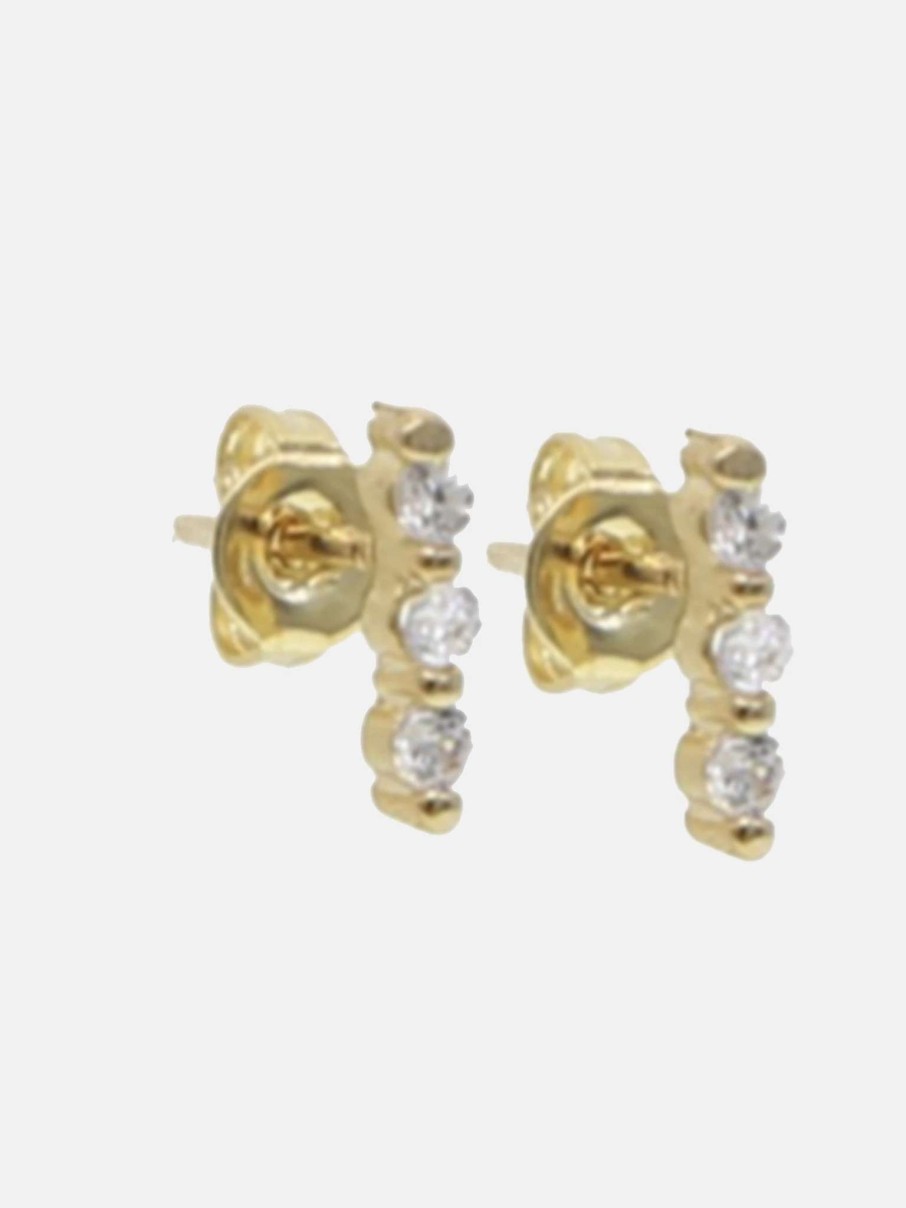 Jewelry * | Accessory Concierge Inset Bar Stud Earring