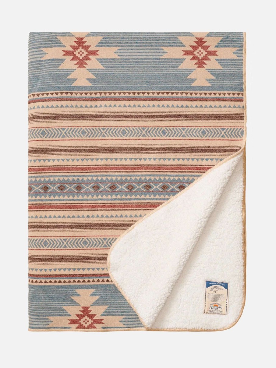 Decor * | Faherty Brand Sherpa Throw Blanket