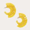 Jewelry * | Panacea Raffia Hoop Earring