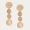 Jewelry * | Neely Phelan Rattan Bon Bon Drop Earrings