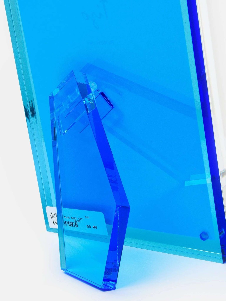 Decor * | Tizo Lucite Back 5 7 Photo Frame Blue