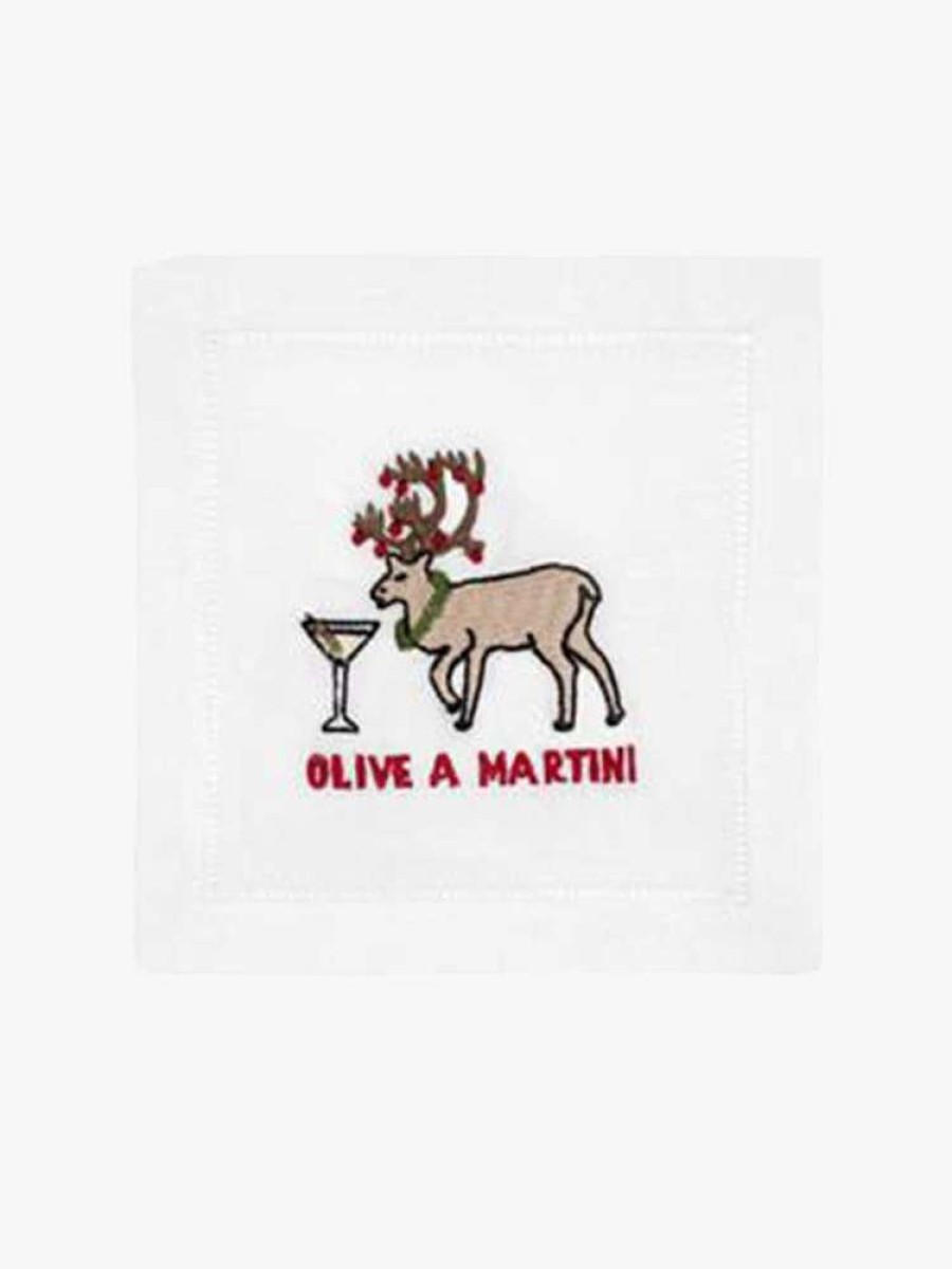 Decor * | August Morgan Olive A Martini Set Of 4 Multi