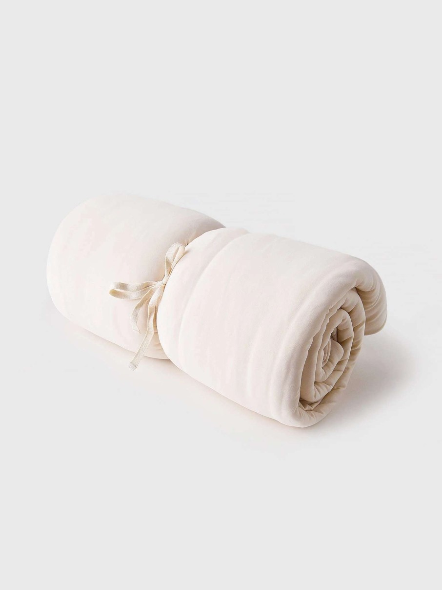 Decor * | Dylan Puffer Velvet Blanket Vintage White