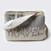 Decor * | Pink Lemonade Travel Blanket Travel Set Beige Melange/Lt Grey Melange