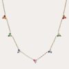 Jewelry * | Tai Rainbow Ombre Cluster Necklace