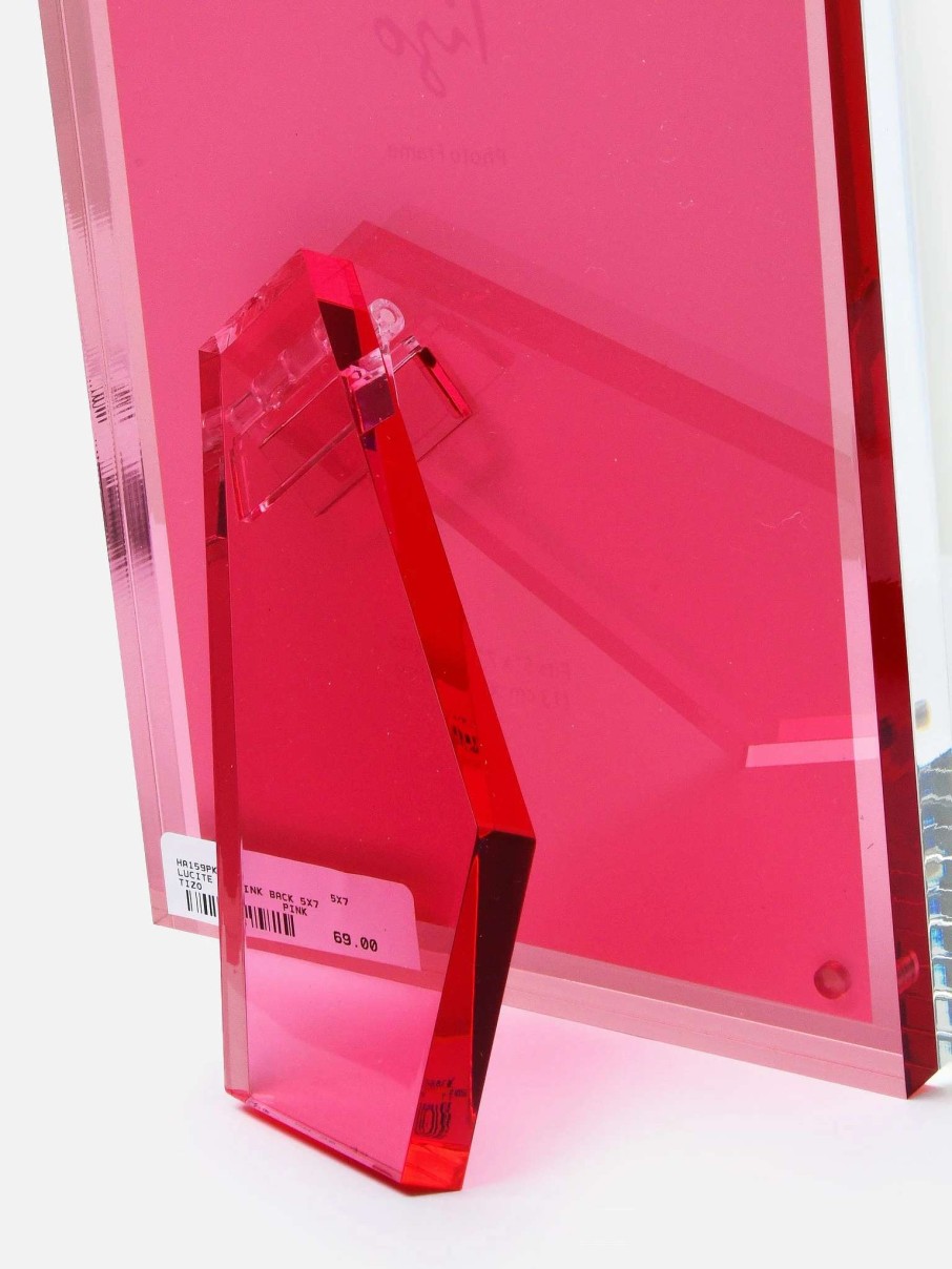 Decor * | Tizo Lucite Back 5 7 Photo Frame Pink