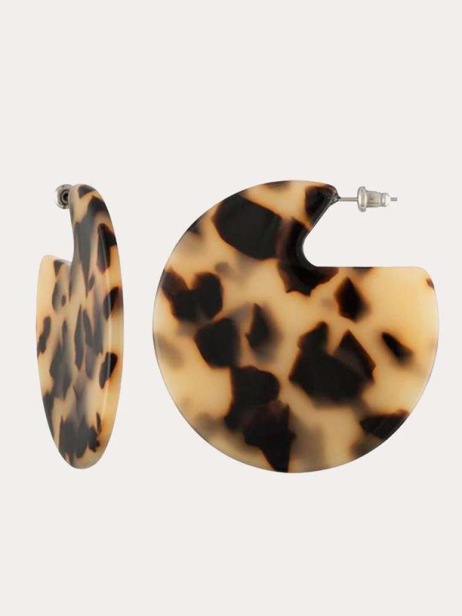 Jewelry * | Machete Clare Earrings Blonde Tortoise