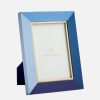 Decor * | Jonathan Adler Perimeter Leather 4 6 Photo Frame Blue