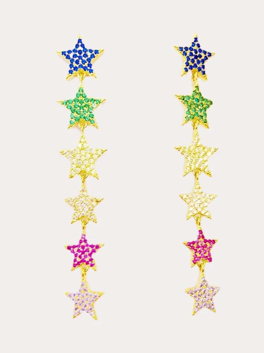 Jewelry * | Gresham Astria Earrings Rainbow